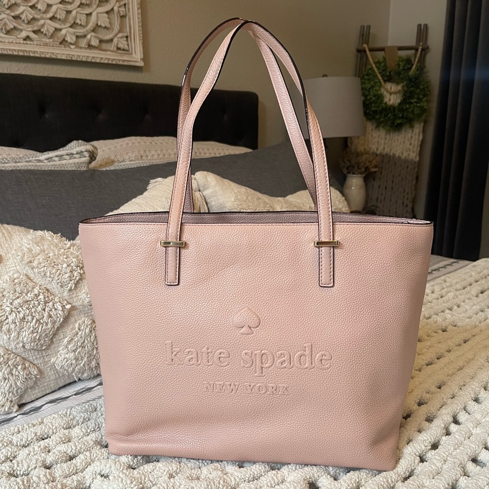 Blush Pink Kate Spade ♠️ Leather Tote